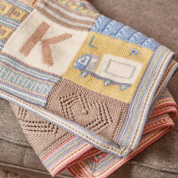 "Now I Know My ABC's" Baby Blanket Knitting Kit