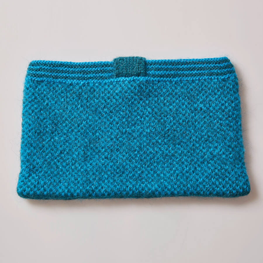 Lavish Purse Knitting Kit (Blue/Green)