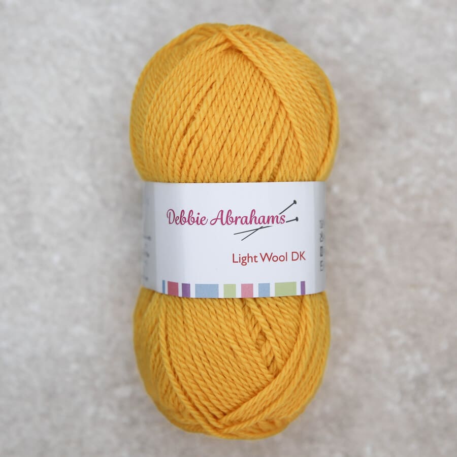 Saffron shade 046 - Light Wool DK Yarn (50g)