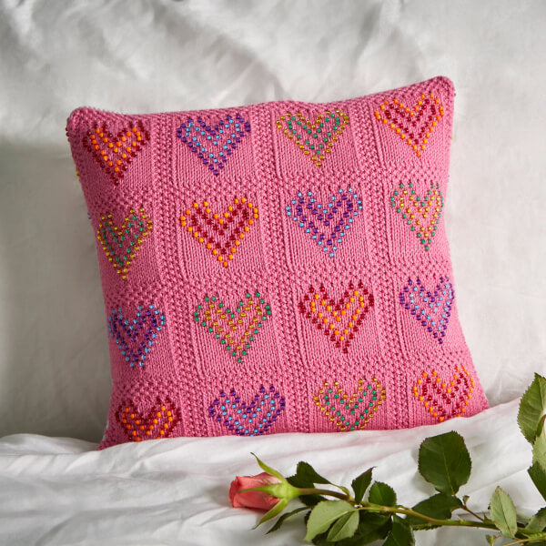 I Feel Love Cushion Cover Knitting Kit