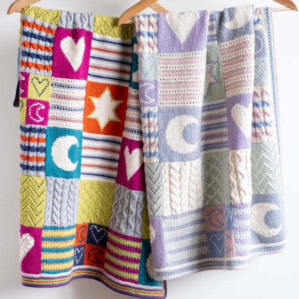 "Love You to the Moon and Back" Baby Blanket Knitting Kit