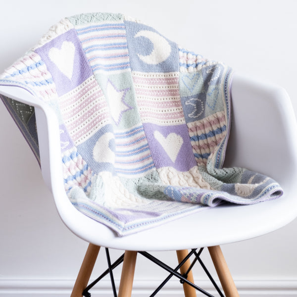 "Love You to the Moon and Back" Baby Blanket Knitting Kit