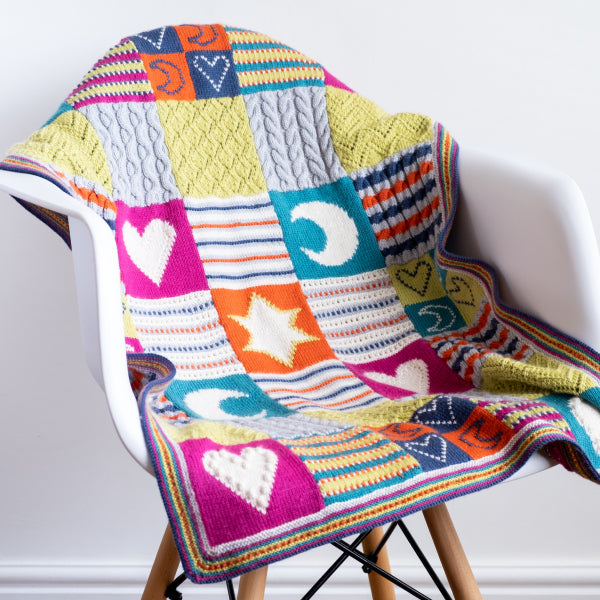 "Love You to the Moon and Back" Baby Blanket Knitting Kit