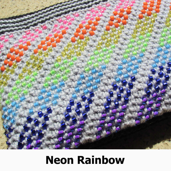 Neon Rainbow Purse Knitting Kit