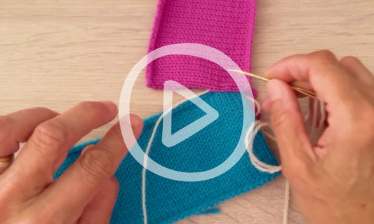 How to sew a cast-off edge to a selvedge edge