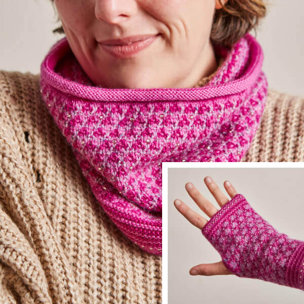 Amour Mitts & Cowl Knitting Kit