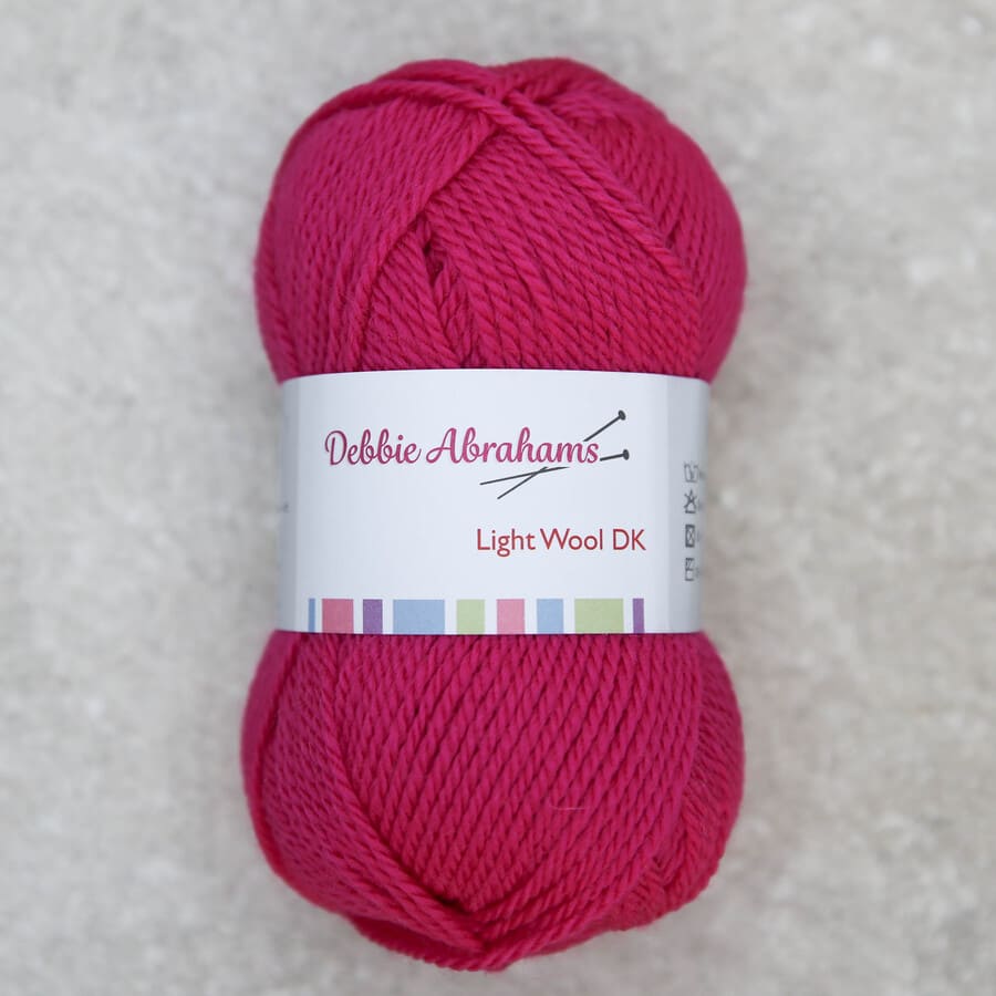 Crimson shade 050 - Light Wool DK Yarn (50g)