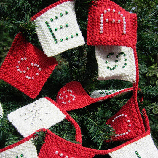 Festive Bunting Knitting Kit: Seasons Greetings