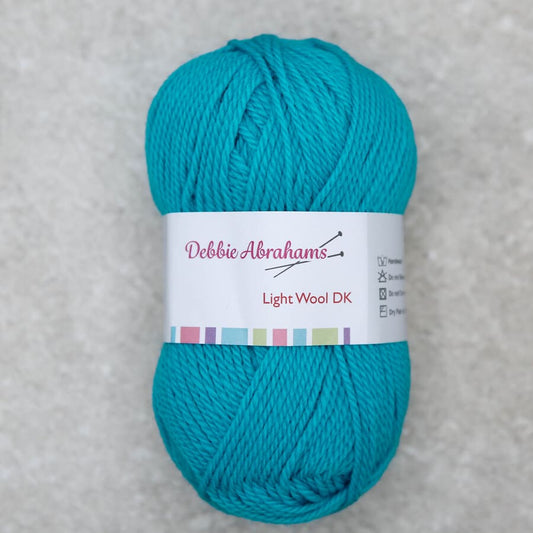 Turquoise shade 055 - Light Wool DK Yarn (50g)