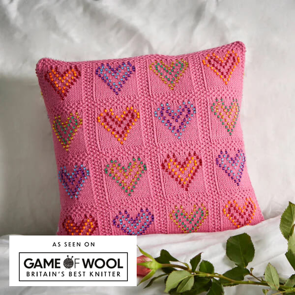 I Feel Love Cushion Cover Knitting Kit