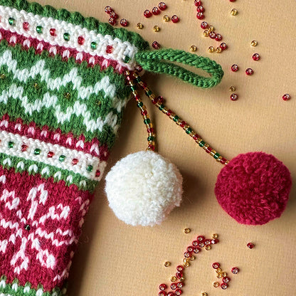 Seasons Greetings Festive Stocking Knitting Kit