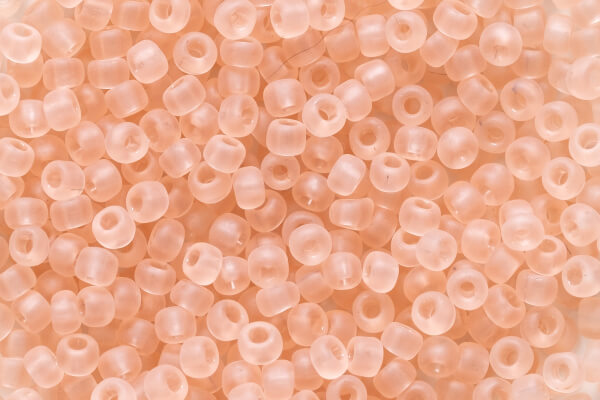 Frosted Peach Beads - Code 09Ma