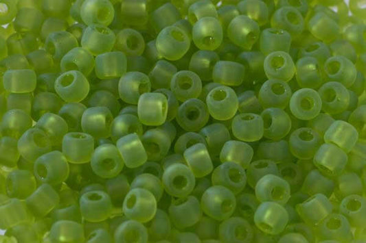 Frosted Grass Green Beads - Code 18Ma
