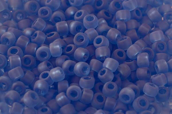 Frosted Mid Blue Beads - Code 13Ma