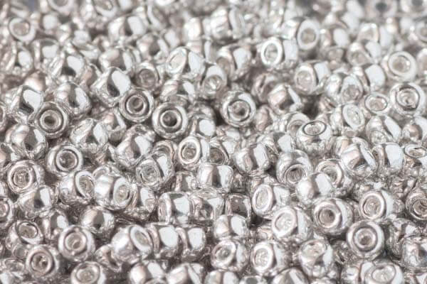 Metallic Silver Beads - Code 563