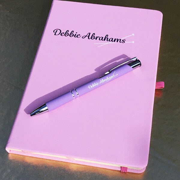 Debbie Abrahams Notebook and Pen
